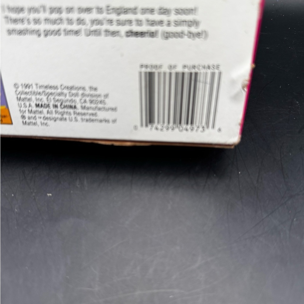 Barbie Vtg 1991 ENGLISH BARBIE #4973 Dolls of the World Collection Damaged Box - Picture 14 of 16